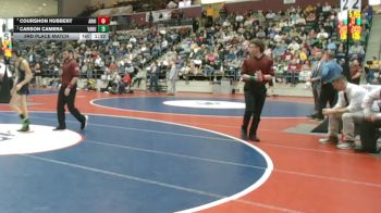 5A 106 lbs 3rd Place Match - Courshon Hubbert, Arkansas High vs Carson Camera, Van Buren