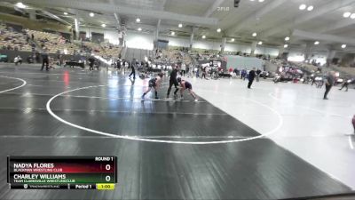 112 lbs Round 1 - Charley Williams, Team Clarksville WrestlingClub vs Nadya Flores, Blackman Wrestling Club