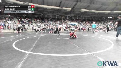46 lbs Consi Of 32 #2 - Sergio Thompson, Fort Gibson Youth Wrestling vs Anna Silkey, Hilldale Youth Wrestling Club