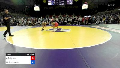 120 lbs Cons 64 #1 - Jr Ortega, CO vs Mitchell Schmauss, IA