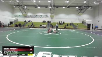 285 lbs Cons. Semi - Emiliano Flores, East Los Angeles College vs Ethan Martinez, Bakersfield College