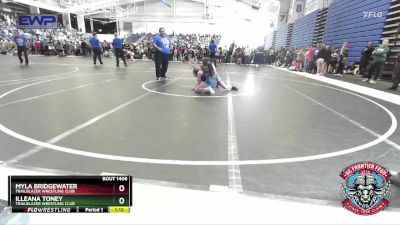 105-110 lbs Round 1 - Illeana Toney, Trailblazer Wrestling Club vs Myla Bridgewater, Trailblazer Wrestling Club