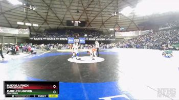 Girls 3A/4A 170 Cons. Round 3 - Makayla Finch, Stanwood (Girls) vs Madelyn Lawson, Yelm (Girls)