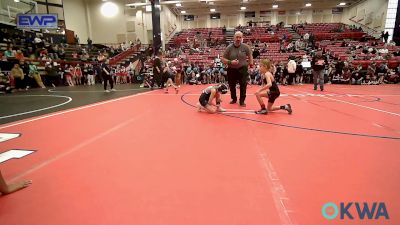 60 lbs Rr Rnd 1 - Laneigh Jo Cartwright, Sisters On The Mat TX vs Emmi Skidmore, Husky Girls