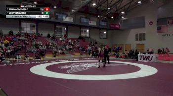 124 lbs Cons. Round 2 - Lexy Basurto, Schreiner University vs Emma Coesfeld, Texas Woman`s University