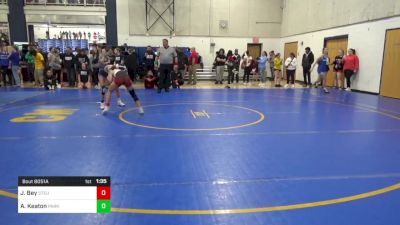 100 lbs Round Of 16 - Jahmiah Bey, Steubenville-OH vs Allegra Keaton, Parkersburg South-WV