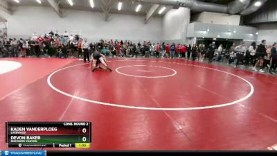 150 lbs Cons. Round 2 - Devon Baker, Discovery Canyon vs Kaden Vanderploeg, Lakewood