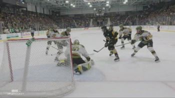Jett Luchanko Gets A Friendly Bounce To Double Brantford's Lead With His First Of The Postseason
