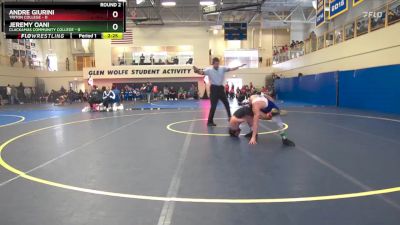 125 lbs Round 2 (6 Team) - Andre Giurini, Triton College vs Jeremy Oani, Clackamas Community College