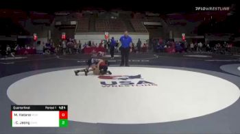 100 lbs Quarterfinal - Connor Jeong, Castro Valley HIgh School Wrestling vs Mas Hatano, Mad Dawg Wrestling Club