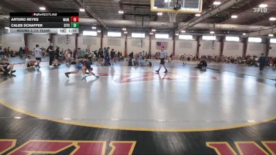 123 lbs Round 5 (12 Team) - Arturo Reyes, Mat Assassins Black vs Caleb Schaffer, Steller Trained Fox