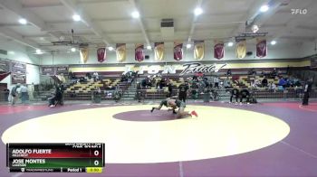 106 lbs Cons. Round 4 - Adolfo Fuerte, Hillcrest vs Jose Montes, Lakeside