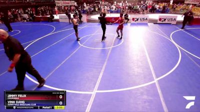 79 lbs Quarterfinal - Jimmy Felix, California vs Vinh Dang, Sunnyvale Wrestling Club