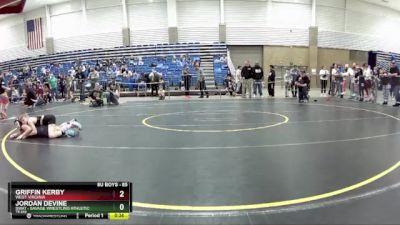 85 lbs Round 3 - Griffin Kerby, West Virginia vs Jordan Devine, SWAT - Savage Wrestling Athletic Team