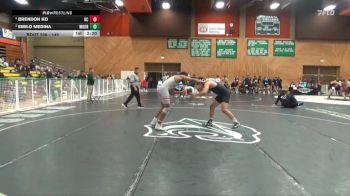 149 lbs Semifinal - Brendon Ko, Bakersfield College vs Emilo Medina, Moorpark College