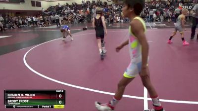 PW-10 lbs Cons. Round 1 - Brody Frost, Team Bosco vs Braden D. Miller, Denver Wrestling Club