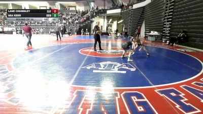 64 lbs Round Of 16 - Lane Chumbley, Slate Wrestling Academy vs Mia Kerr, Roundtree Wrestling Academy