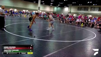 220 lbs Round 3 (6 Team) - Aiden Mozden, Ohio Titan Gold vs Preston Cavalier, SD Renegades