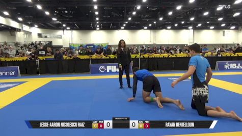 Rayan Benjelloun vs Jesse-Aaron Nicolescu Raiz 2025 World IBJJF Jiu-Jitsu No-Gi Championship