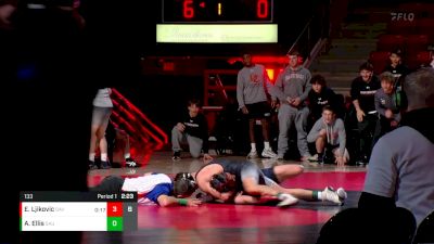 133 lbs Enis Ljikovic, Davidson vs Amon Ellis, St. Andrews University