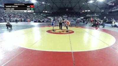 Girls 1B/2B/1A 190 Cons. Round 3 - Sara Lino, Warden (Girls) vs Alexis Taylor, Tekoa-Rosalia (Girls)