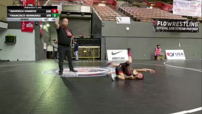 Bantam - 56 lbs Semis - Maverick Paminto, Gladiator Wrestling vs Francisco Bermudez, Imperial Valley Panthers Wrestling