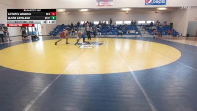 165 lbs Cons. Round 2 - Antonio Zamora, Sierra College vs Jacob Arellano, Westcliff