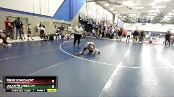 79 lbs Cons. Round 4 - Trent Sowsonicut, Cougars Wrestling Club vs Lockwyn Carlston, Olympus-Skyline