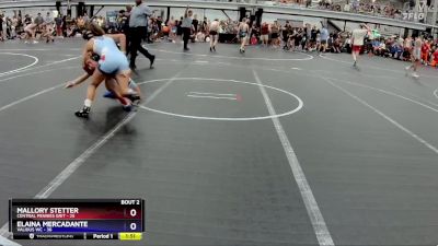 126 lbs Round 1 (8 Team) - Mallory Stetter, Central Pennies Grit vs Elaina Mercadante, Validus WC