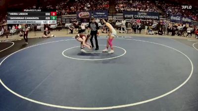 G 138 lbs 1st Place Match - Savannah Camarata, Albany Girls vs Keira Liesch, Benton Girls