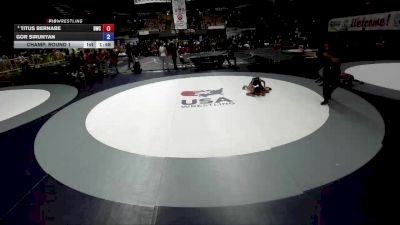 67 lbs Champ. Round 1 - Titus Bernabe, Dethrone Wrestling Club vs Gor Sirunyan