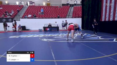 110 kg Cons 8 #1 - Brendan Hughes, Mt Spokane Wrestling Club vs Trace Langin, Tom Eagle Wrestling Academy