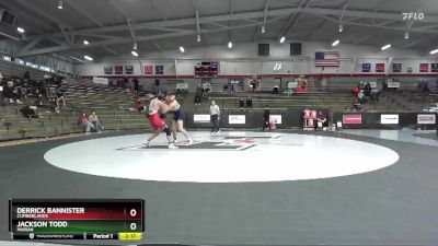 157 lbs Cons. Round 4 - Jackson Todd, Marian vs Derrick Bannister, Cumberlands