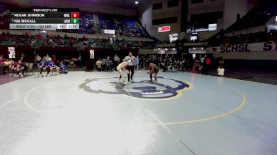 120 lbs Quarterfinal - Nolan Johnson, Midland Valley vs Kai McCall, Laurens