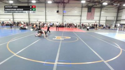 126 lbs Round Of 128 - Zachary Chen, NY vs Christopher Setear, CT