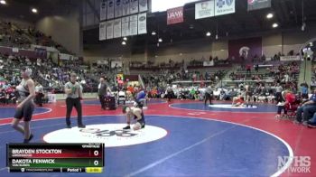 5A 120 lbs Semifinal - Dakota Fenwick, Van Buren vs Brayden Stockton, Greenwood