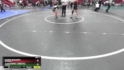 105 lbs Quarterfinal - Alexandra Loretto, Pacheco vs Alexis Bozarth, San Benito