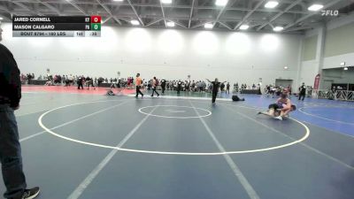 160 lbs Consi Of 16 #1 - Jared Cornell, KY vs Mason Calgaro, PA