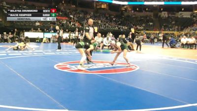 100 Class 1 lbs Semifinal - Macie Kempker, Blair Oaks vs Milayna Drummond, DeSoto