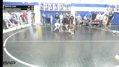 70 lbs Rr Rnd 1 - Graycie Card, Tulsa Blue T Panthers vs Camdon Lundholm, Owasso Takedown Club