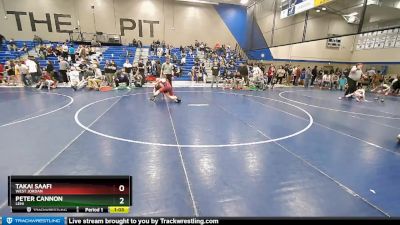 115 lbs Cons. Round 3 - Takai Saafi, West Jordan vs Peter Cannon, Lehi