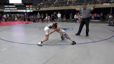 74 lbs 3rd Place - Niko Ramirez, Hopatcong vs Jaxon Perruso, Fairfield