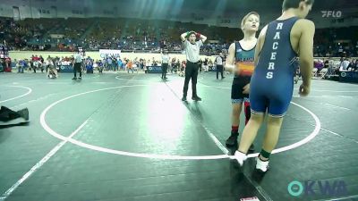 110 lbs Quarterfinal - Ayden Snyder, Hennessey Takedown Club vs Mason Jones, Newcastle Youth Wrestling