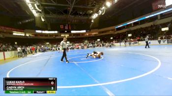 98 lbs Cons. Round 3 - Lukas Kazlo, Northern Arizona Grapplers vs Caidyn Arch, Payson Wrestling