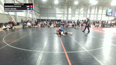 72 kg Cons. Sub-quarters - Esperanza Calvillo, Victory School Of Wrestling vs Hailey Sutton, Argo Wrestling Club