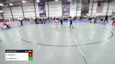 113 lbs Consi Of 64 #2 - Derek Sutphen, NJ vs Wayne Claiborne, NC