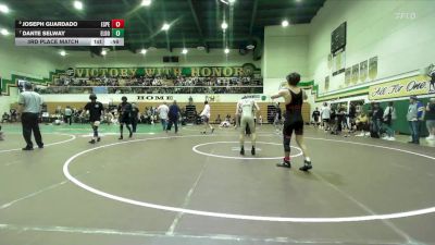 132 lbs 3rd Place Match - Joseph Guardado, Esperanza vs Dante Selway, El Dorado