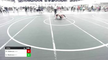 137 lbs 2nd Place - Nickolas Valencia, Juggernaut WC vs Santiago Medrano, Wlv Jr Wrestling