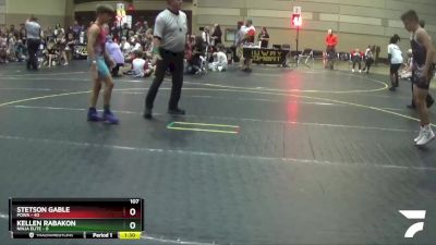 107 lbs Round 2 (6 Team) - Stetson Gable, POWA vs Kellen Rabakon, Ninja Elite