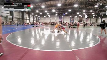 138 lbs Rr Rnd 3 - Morgan Jennings, OBWC Scarlet vs Nola Walker, East Rowan Wrestling Club